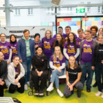 72h ohne Kompromiss 2023: Gruppenbild nach der Pressekonferenz vom Projekt "Wheelmapping"